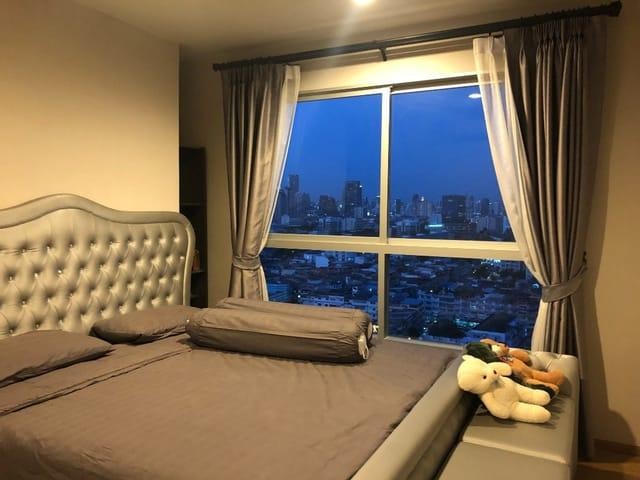 For SaleCondoSathorn, Narathiwat : Sell Fuse Chan-Sathorn condo, 2 bedrooms, 2 bathrooms, Building C, 19th floor, city view, near the expressway