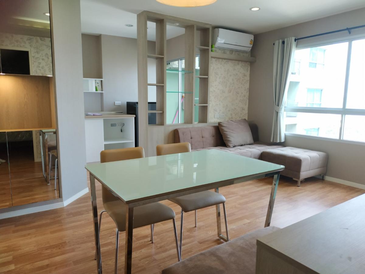 For RentCondoRama5, Ratchapruek, Bangkruai : New room for rent, 2 bedrooms, 2 bathrooms, 45 sq.m., 3 air conditioners, beautiful built-in furniture with appliances for 12,000 / month