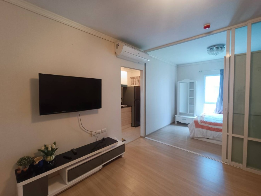 For SaleCondoPinklao, Charansanitwong : UNIO Charan 3 (block 1 bed) 28 sqm, has a kitchen counter, Building H, 4th floor, near the swimming pool, near MRT Tha Phra