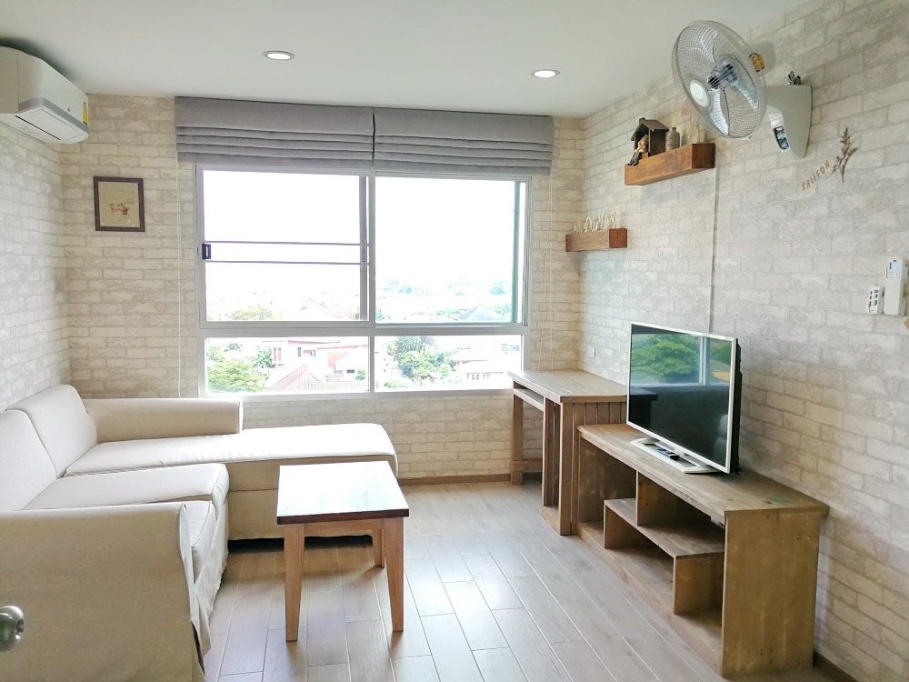 For RentCondoNawamin, Ramindra : For sale/rent Lumpini Park Nawamin-Sri Burapha, 2 bedrooms, beautiful room, vintage style, fully furnished, has a washing machine.