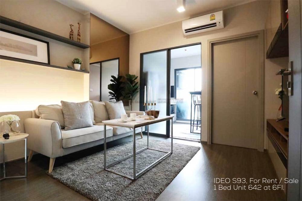 For RentCondoOnnut, Udomsuk : Hold // [Owner Post] IDEO S93 for RENT or Sale: 1 Bed 32 SqM. Private Floor, Enclosed kitchen, Beautifully Furnished!