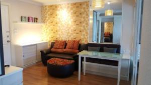 For RentCondoRama9, Petchburi, RCA : For rent, Lumpini Place Rama 9. Floor 23, Rent 12,000-.1 bed, 1 bath, fully furnished, nice room