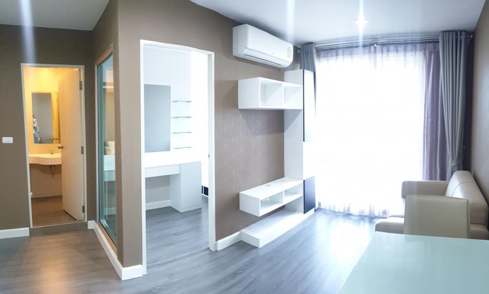 For RentCondoRama5, Ratchapruek, Bangkruai : AA63- 0046 for rent, Sammakorn S nine project, size 29-30 square meters, built-in furniture in the whole room.