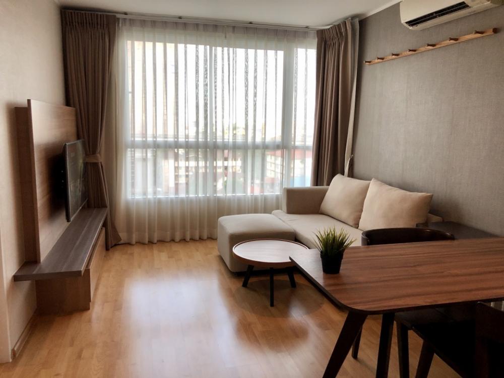 For RentCondoPattanakan, Srinakarin : Condo for rent, U Delight Residence Pattanakarn, room 35 sq m, east side, north direction. Fully furnished (Ready to move in 1 April 2024)