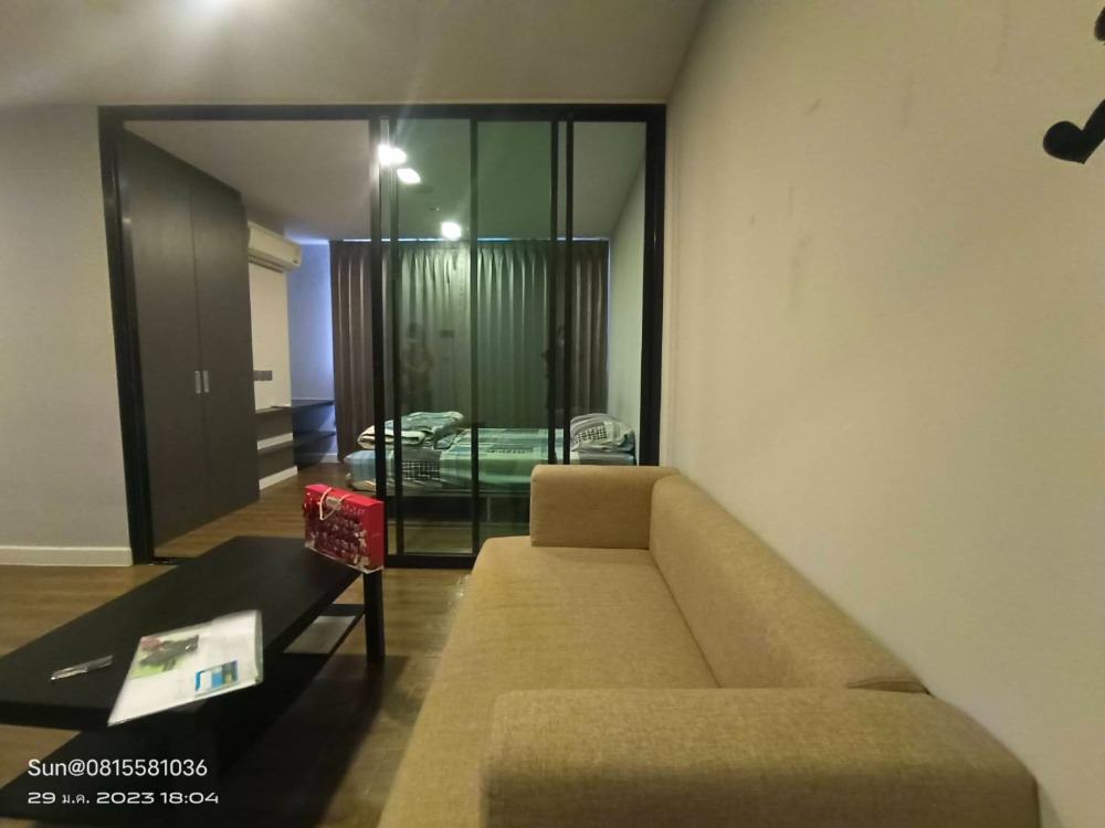 For RentCondoNawamin, Ramindra : # Condo for rent Esta Bliss - Ramintra (Condo for rent Esta Bliss) near BTS Setthabutbamphen Station - 2 bedrooms, 1 bathroom, 1 living room, separate kitchen - 8th floor, room size 35 sq m - Fully furnished, rental fee 12,000 baht