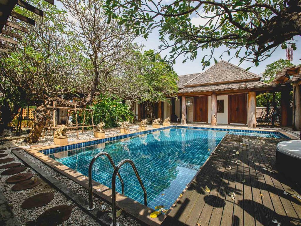 For SaleHouseKaset Nawamin,Ladplakao : House for sale, a resort style, with private pool, Soi Nuanchan