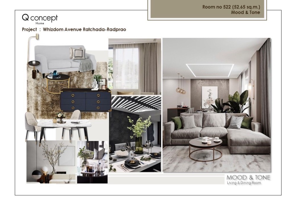 For SaleCondoLadprao, Central Ladprao : ขายด่วน ห้องแต่งใหม่ เฟอร์นิเจอร์พร้อม Whizdom Avenue Ratchada-Ladprao 2 bed 2 bath 7,946,000 53.88Sq.m. ถูกมากก