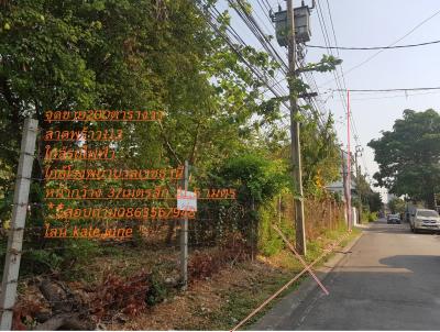 For SaleLandLadprao101, Happy Land, The Mall Bang Kapi : Land for sale in Lat Phrao Near the yellow line train station 0863557948