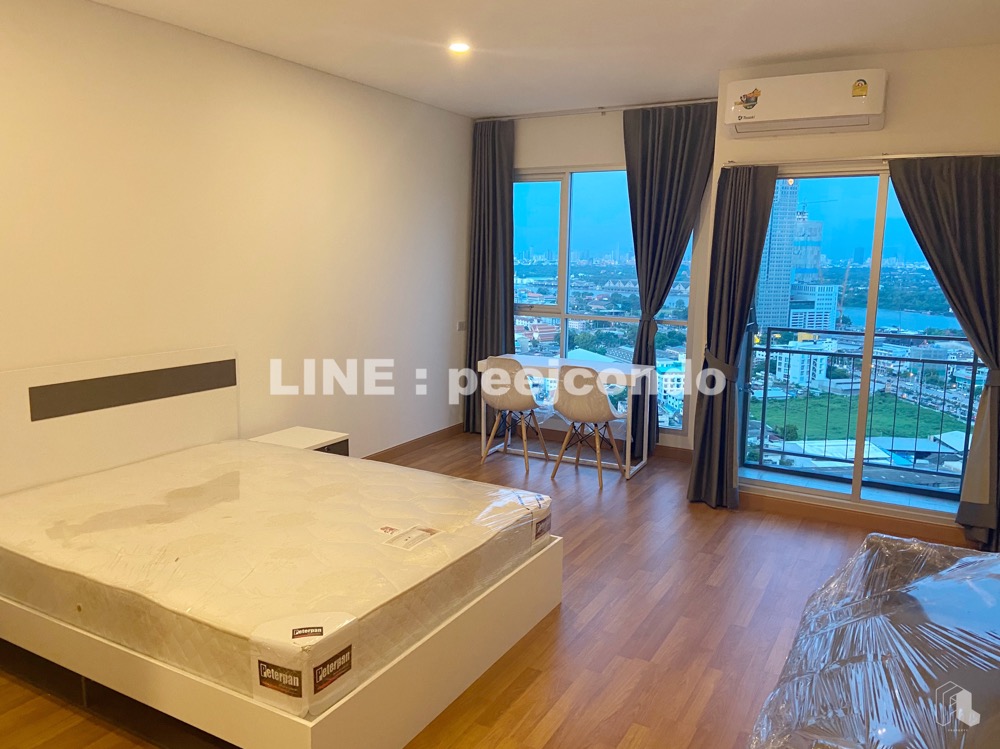 For RentCondoRama3 (Riverside),Satupadit : Cheapest!! in Rama 3 area!! For rent L.P.N. Rama 3-Riverine near Central Rama 3, new room!! Fully furnished!!