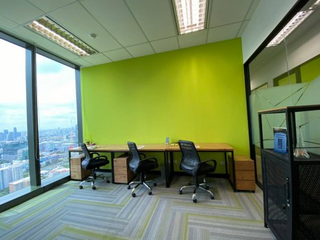 For RentOfficeRama9, Petchburi, RCA : For Rent Service Office GRADE A @ MRT Rama9 +Full furnished and Ready to work