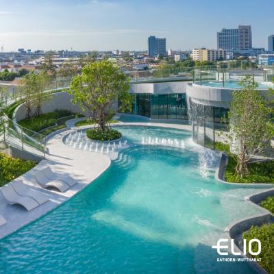For SaleCondoThaphra, Talat Phlu, Wutthakat : Free electrical appliances, Elio Sathorn-Wutthakat, fully furnished, ready to move in, starting at only 1.99 million baht. The central area is very beautiful.