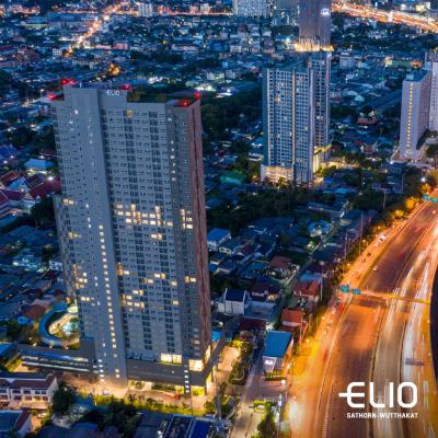 For SaleCondoThaphra, Talat Phlu, Wutthakat : Almost a million reduction Elio Sathorn-Wutthakat, fully furnished, ready to move in, starting at only 1.99 million baht, free of charge on the transfer date