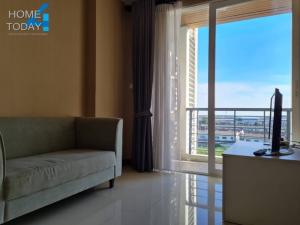For SaleCondoLadkrabang, Suwannaphum Airport : Urgent sale, Airlink condo, high floor residence, beautiful view, cool breeze, airport view