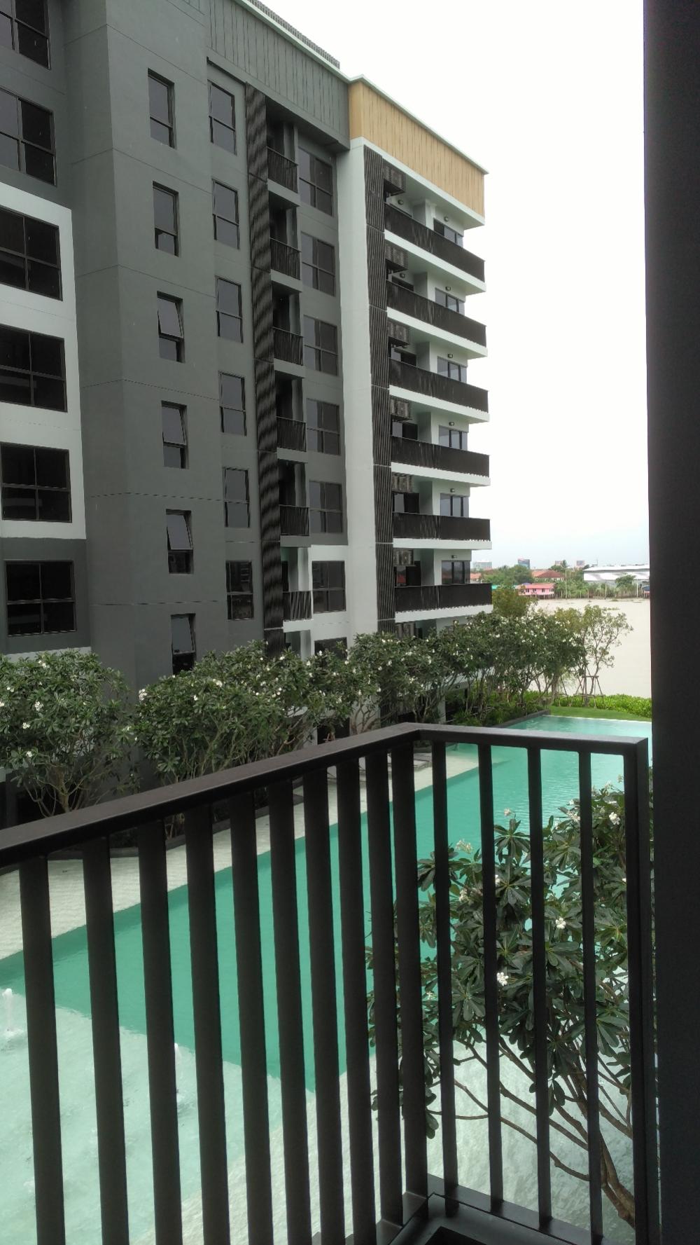 For RentCondoRattanathibet, Sanambinna : The Politant Breeze two bedroom,two bath room face South with swimming pool and Riverview
