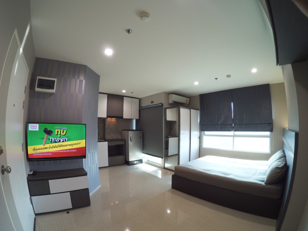 For SaleCondoRama5, Ratchapruek, Bangkruai : Condo for sale, Lumpini Ville Nakhon In-Riverview ** 1 bedroom, 5th floor, newly decorated interior, built-in (well tiled floor Don't be afraid of water leaking from other rooms)