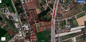 For SaleLandPinklao, Charansanitwong : Land for sale in an area of 36 rai, transfer tax expenses, near many important places.