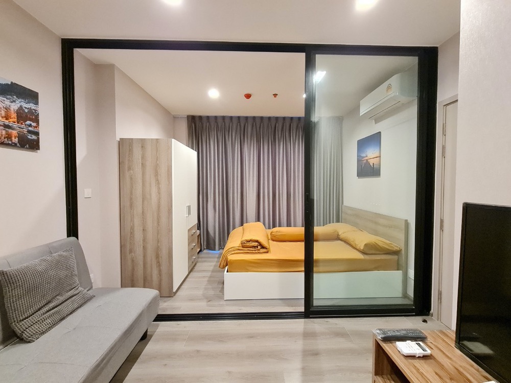 For RentCondoRattanathibet, Sanambinna : Condo for rent, politan rive, 34th floor, size 25 sq m, fully furnished, ready to move in, there is a washing machine, good price