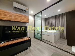 For RentCondoRattanathibet, Sanambinna : For rent, Politan Aqua, 21st floor, corner room, size 25 sq m, beautifully decorated, fully furnished, ready to move in, new room.