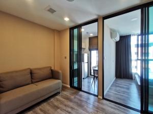 For RentCondoRatchadapisek, Huaikwang, Suttisan : [Rented] Brown Condo Ratchada-Huay Kwang 1 Bed Exclusive 1 Bedroom Separate Kitchen Size 24.98 sq m, 8th floor, city view.