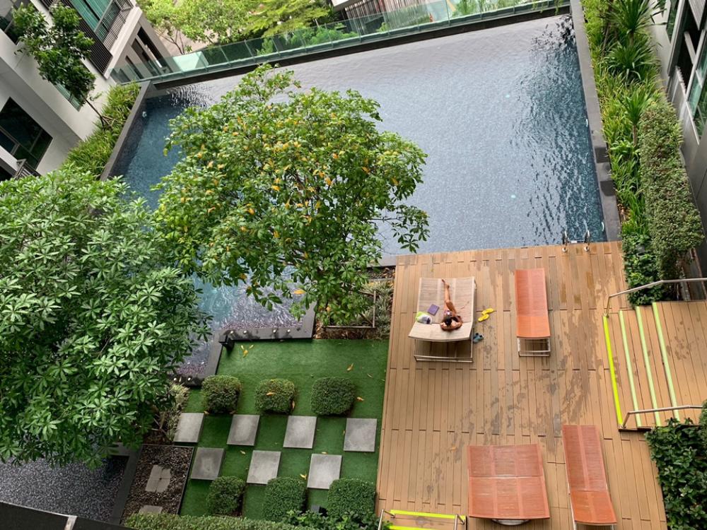 For SaleCondoSukhumvit, Asoke, Thonglor : Rhythm Sukhum36-38 for sale cheap, beautiful room, good plan, cheap price, pool view, can be rented all the time, only 5.69 million baht.