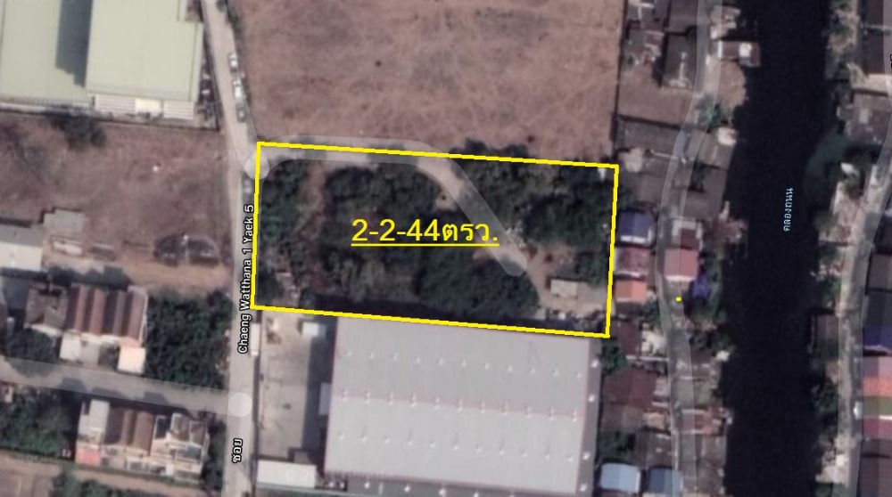 For SaleLandVipawadee, Don Mueang, Lak Si : Land for sale, size 2 rai 2 ngan 44 square wa. Soi Chaengwattana 1 Intersection 5 Lak Si (next to the owner)