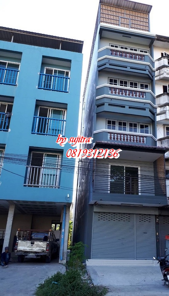 For RentShophouseLadkrabang, Suwannaphum Airport : For rent, 5 storey commercial building, 20 sq m. with a beautiful new roof, located at Lat Krabang 14/1