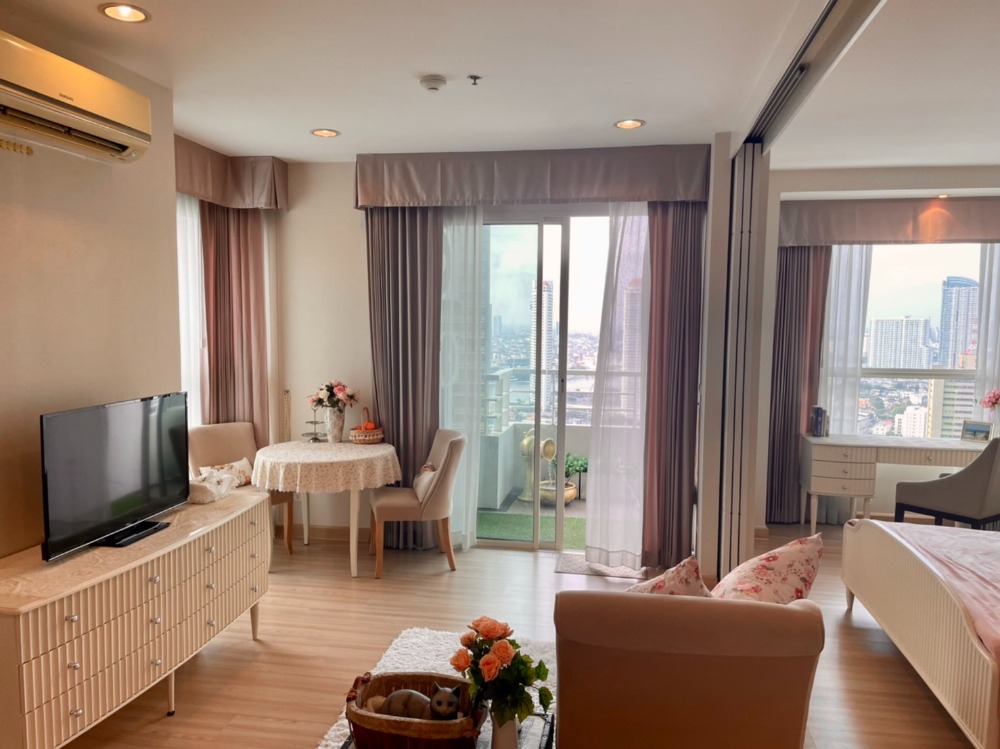 For SaleCondoWongwianyai, Charoennakor : Sell ​​The Lighthouse Charoennakorn 14, 29th floor, size 48.48 sq.m., 1 bedroom, 1 bathroom, river view, ready to move in, 6.5 million baht.
