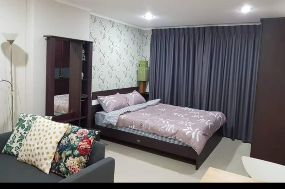 For RentCondoOnnut, Udomsuk : 💃Condo for rent, Lumpini Ville, Sukhumvit 77, near BTS On Nut, beautiful room, fully furnished, with washing machine, rent only 9000-