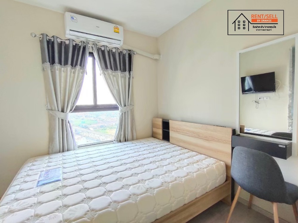 For RentCondoNonthaburi, Bang Yai, Bangbuathong : For rent, Plum Condo, Central Station Phase 1, near the BTS, next to Westgate Mall, ready to move in, free common area, free parking.