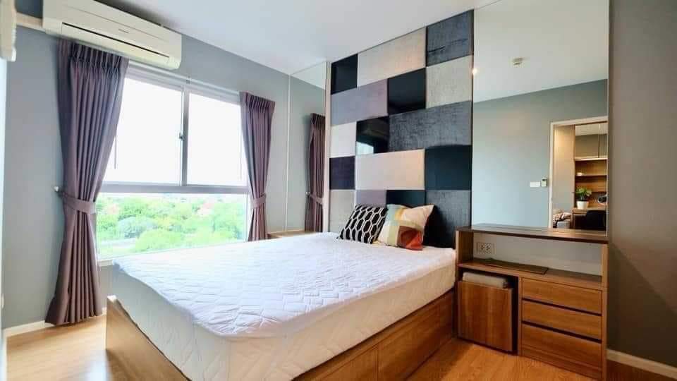 For RentCondoSamut Prakan,Samrong : 💮Condo for rent, The Parkland lite Sukhumvit Paknam, high floor, Chao Phraya River view, near BTS Paknam, beautiful room, comfortable, has a washing machine, only 6500-