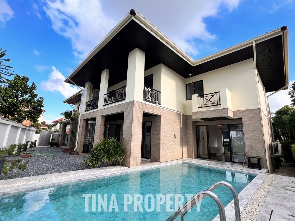 For RentHouseRatchadapisek, Huaikwang, Suttisan : 2-storey detached house Soi Viphavadi-Sutthisan with private Swimming Pool