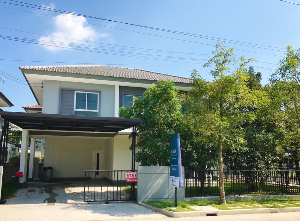For RentHouseRama5, Ratchapruek, Bangkruai : New house for rent, CASA waterside project, full furniture You can carry the bag.