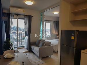 For RentCondoRatchadapisek, Huaikwang, Suttisan : Chapter One Eco for rent beautiful décor fully furnished Fl.25 city view 30 sqm 13,000  K.Bee  064-146-6445 (R502)