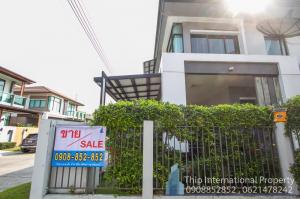 For SaleHouseLadkrabang, Suwannaphum Airport : Beautiful house for sale, Setthasiri On Nut project, complete with luxurious furnishings, 200 sq m.
