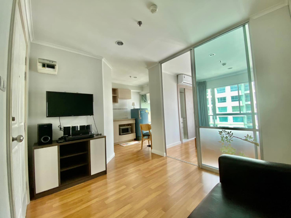 For SaleCondoRama3 (Riverside),Satupadit : Condo Lumpini Park Riverside 1 bedroom 1 bathroom 1 living room with balcony, river view.