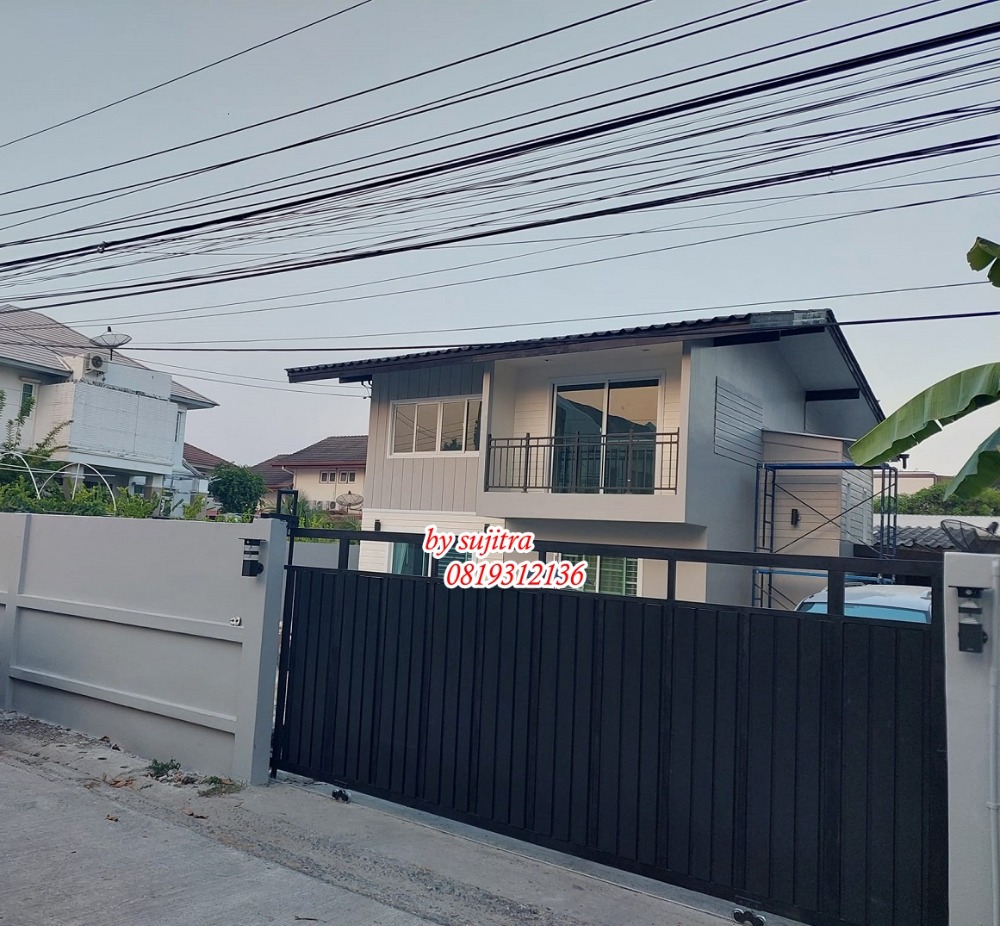 For RentHouseChokchai 4, Ladprao 71, Ladprao 48, : For rent, 2-story detached house, 96 sq m., newly renovated, in Lat Phrao Chokchai 4.