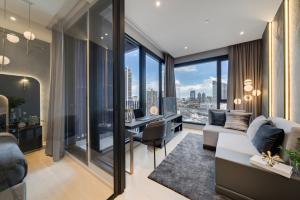 For SaleCondoRama9, Petchburi, RCA : Luxury condo for sale Ashton asoke-rama9 (Aston Asoke-Rama 9) 1 bed plus 40.40 sqm, Building A, high floor, price 8,790,000 baht the best location