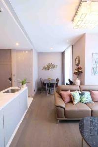 For RentCondoRama9, Petchburi, RCA : Condo for rent The Esse at Singha Complex Type 1 bedroom 1 bathroom Size 47.75 sq.m. Floor 29