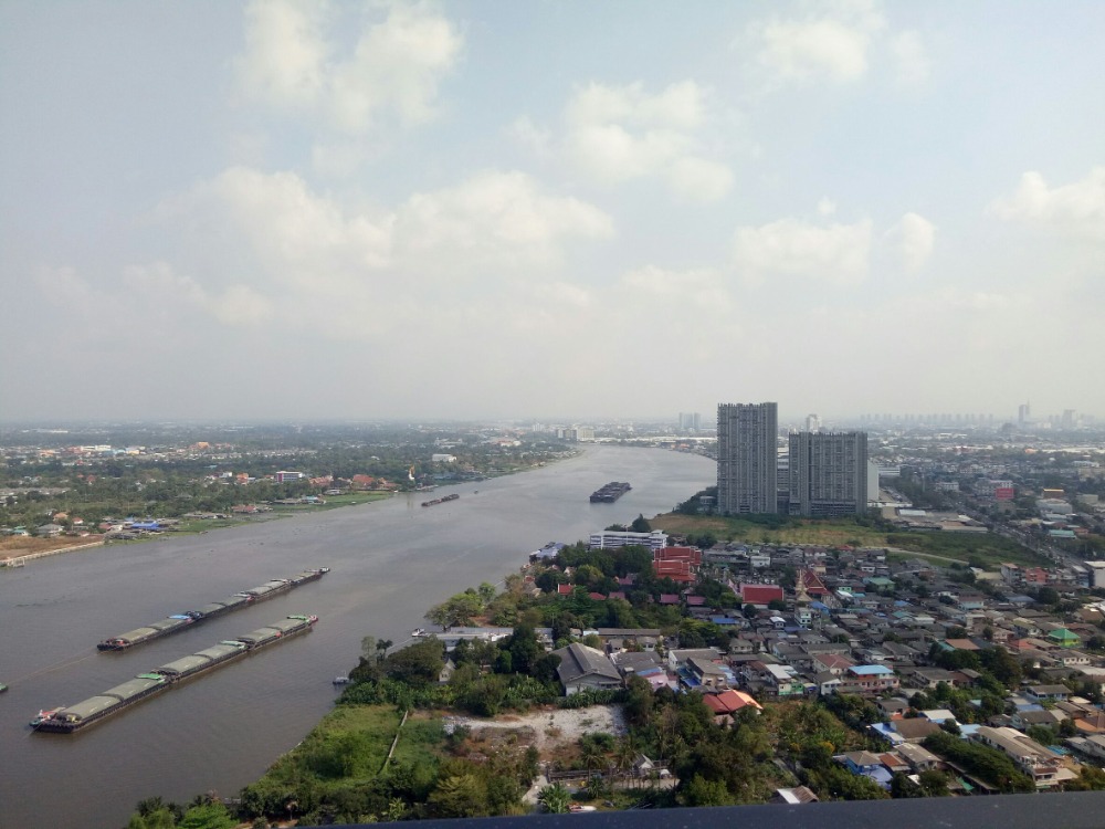 For SaleCondoRattanathibet, Sanambinna : Selling The Politan Aqua, north view, overlooking Koh Kret, cool breeze, not hot all day