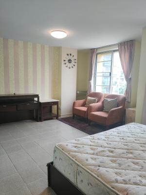 For RentCondoBangna, Bearing, Lasalle : Condo for rent, The Parkland Bangna, bedroom partition, beautiful room, garden view, cool breeze, excellent atmosphere Fully furnished, ready to move in.