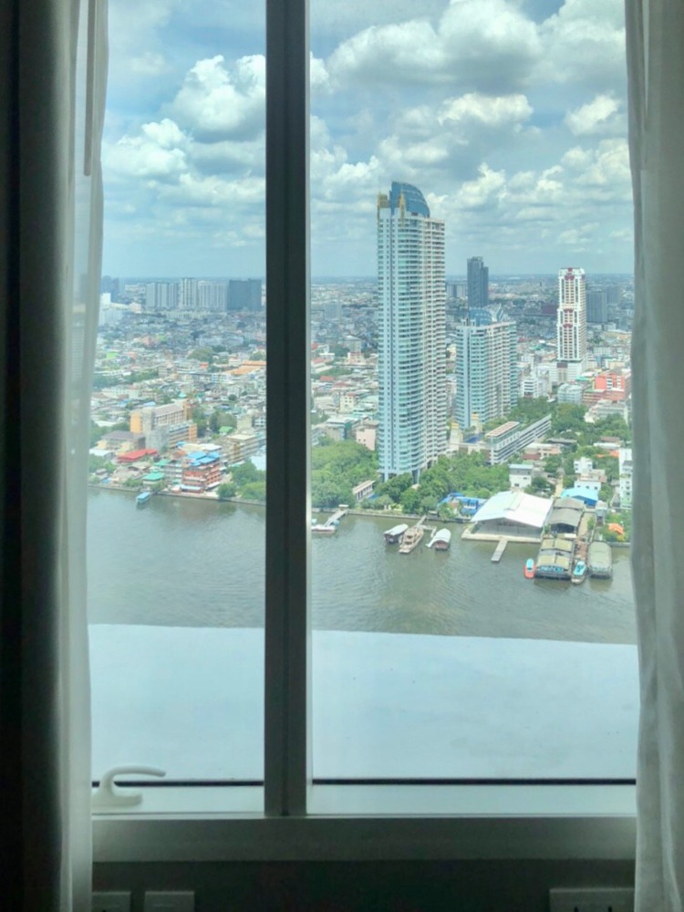 For SaleCondoSathorn, Narathiwat : Condo for sale, Maenam Residence Condo, along the Chao Phraya River, near Asiatique Charoen Krung 72, size 161 sq m, 3 bedrooms, 3 bathrooms, with furniture, beautiful view [6406-3011032]