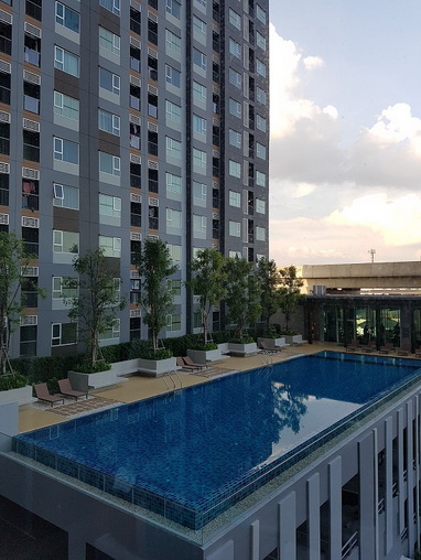 For SaleCondoBang Sue, Wong Sawang, Tao Pun : Condo for sale Aspire Ratchada-Wong Sawang, pool view, good atmosphere, next to the train station