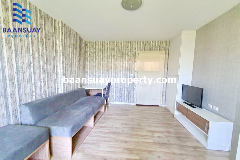 For SaleCondoLadkrabang, Suwannaphum Airport : Urgent sale, D Condo On Nut-Rama 9, Building B, 1st floor, near Airport Link Ban Thap Chang.