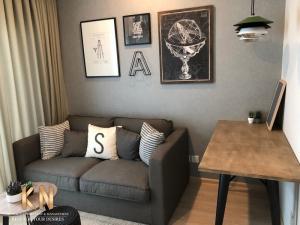 For RentCondoRatchadapisek, Huaikwang, Suttisan : Condo for rent, Noble Revolve Ratchada, 1 bedroom, 1 bathroom, size 27 sqm., high floor, fully furnished.
