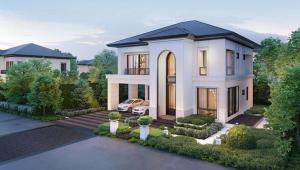 ขายบ้านมหาชัย สมุทรสาคร : Lake Serene Rama II  เลค ซีรีน พระราม 2   บ้านเดี่ยวริมทะเลสาบ บนถนนพระราม2