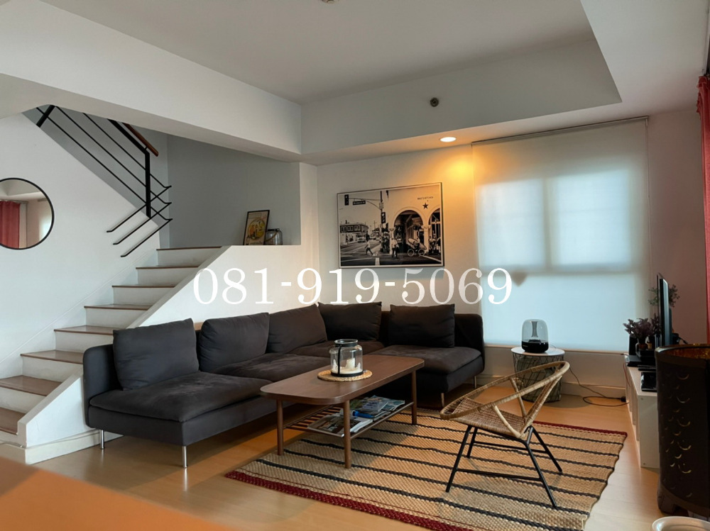 For RentCondoSathorn, Narathiwat : Baan Nonsi Duplex condo, 2 bedrooms, wide balcony, special price during this period