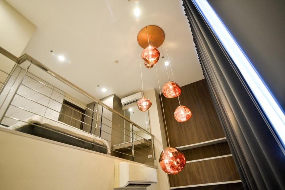 For RentCondoRama9, Petchburi, RCA : Ideo mobi Asoke-Duplex, beautiful decoration, fully furnished ✨
