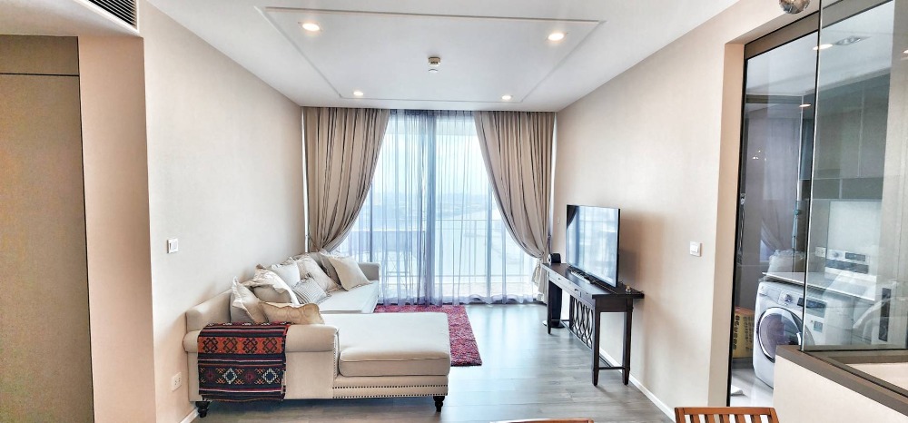 ให้เช่าคอนโดบางซื่อ วงศ์สว่าง เตาปูน : ให้เช่า คอนโด 333 ริเวอร์ไซต์ 333RIVERSIDE CONDO 2-bed, 2-bath ชั้นสูง วิวโค้งแม่น้ำทิศใต้ รัฐสภา