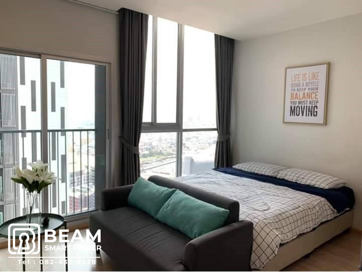 For RentCondoRatchadapisek, Huaikwang, Suttisan : (S)NB022_P🥰Noble Revolve Ratchada 1🥰**Fully furnished, ready to move in**