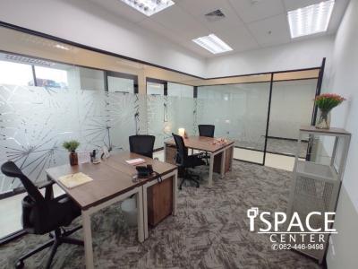 For RentOfficeRama9, Petchburi, RCA : Office for rent, next to MRT Rama 9 and near MRT Phetchaburi, only 180 meters, you can bring your notebook to work. You don't have to decorate your office yourself. on grade A office